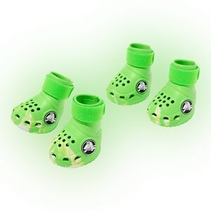 🆕 Crocs™ For Dogs - Slime Green - Large - Glows in the Dark!